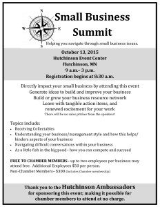 Hutchinson MN Small Business Summit