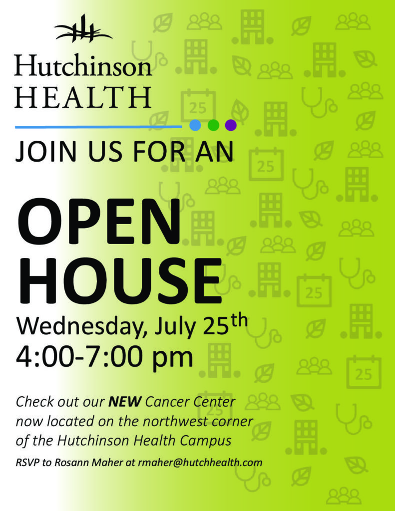 Hutchinson Health open house July 25 4pm - 7pm