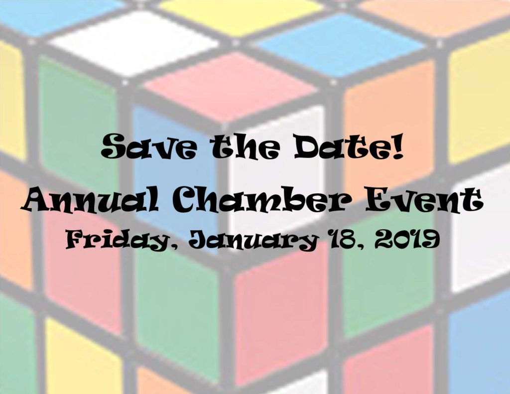 Save the Date for Annual Chamber Event - January 18, 2019