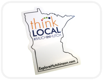 Image of a MN cut out with ThinkLocal Logo in the middle.