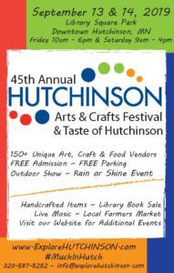 2019 Hutchinson Arts & Crafts Festival flyer